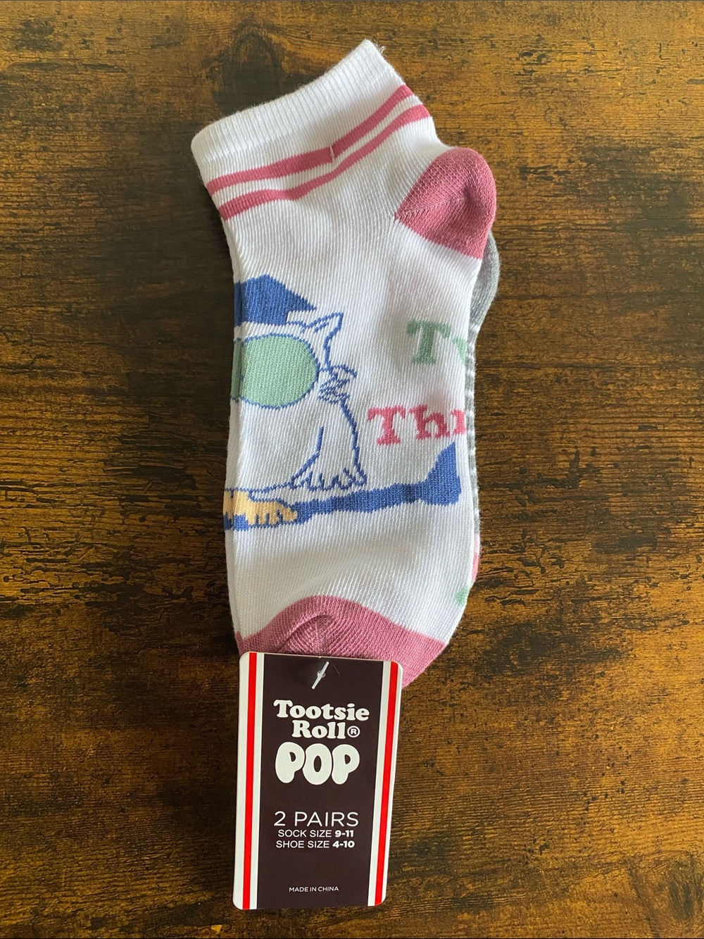 Tootsie Roll Pop Women’s No Show Socks (2 pairs)